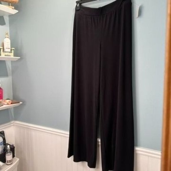 Maurices Size Large High Rise Wide Leg Pant Black 152236 Office - Picture 16 of 16